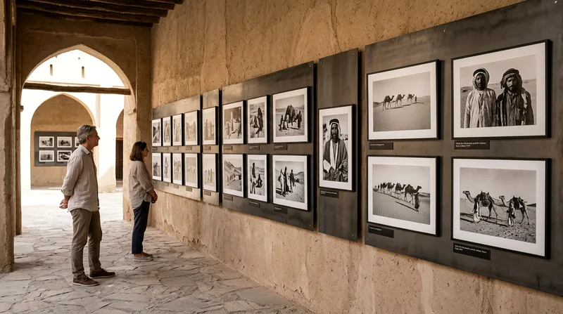 Thesiger photography exhibition displayed inside Al Jahili Fort courtyard museum